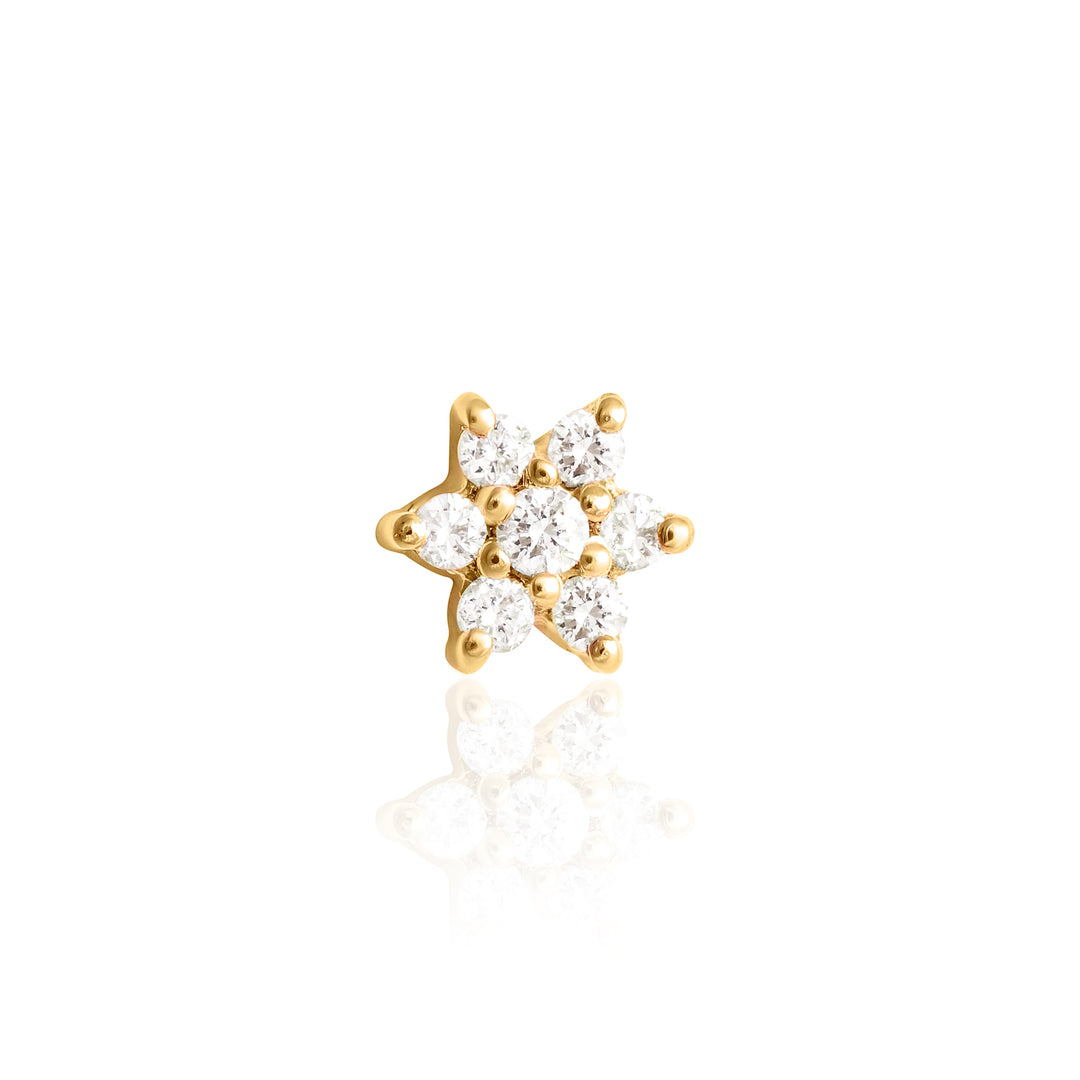 Flower Diamond Earring