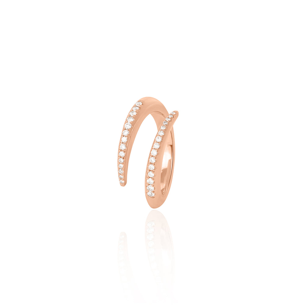 Spine Angled Diamond Ring (1.06 ct)